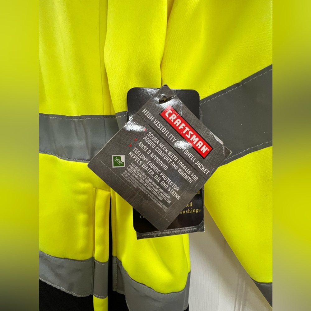 Craftsman High visibility jacket size XL NWT - Picture 3 of 5
